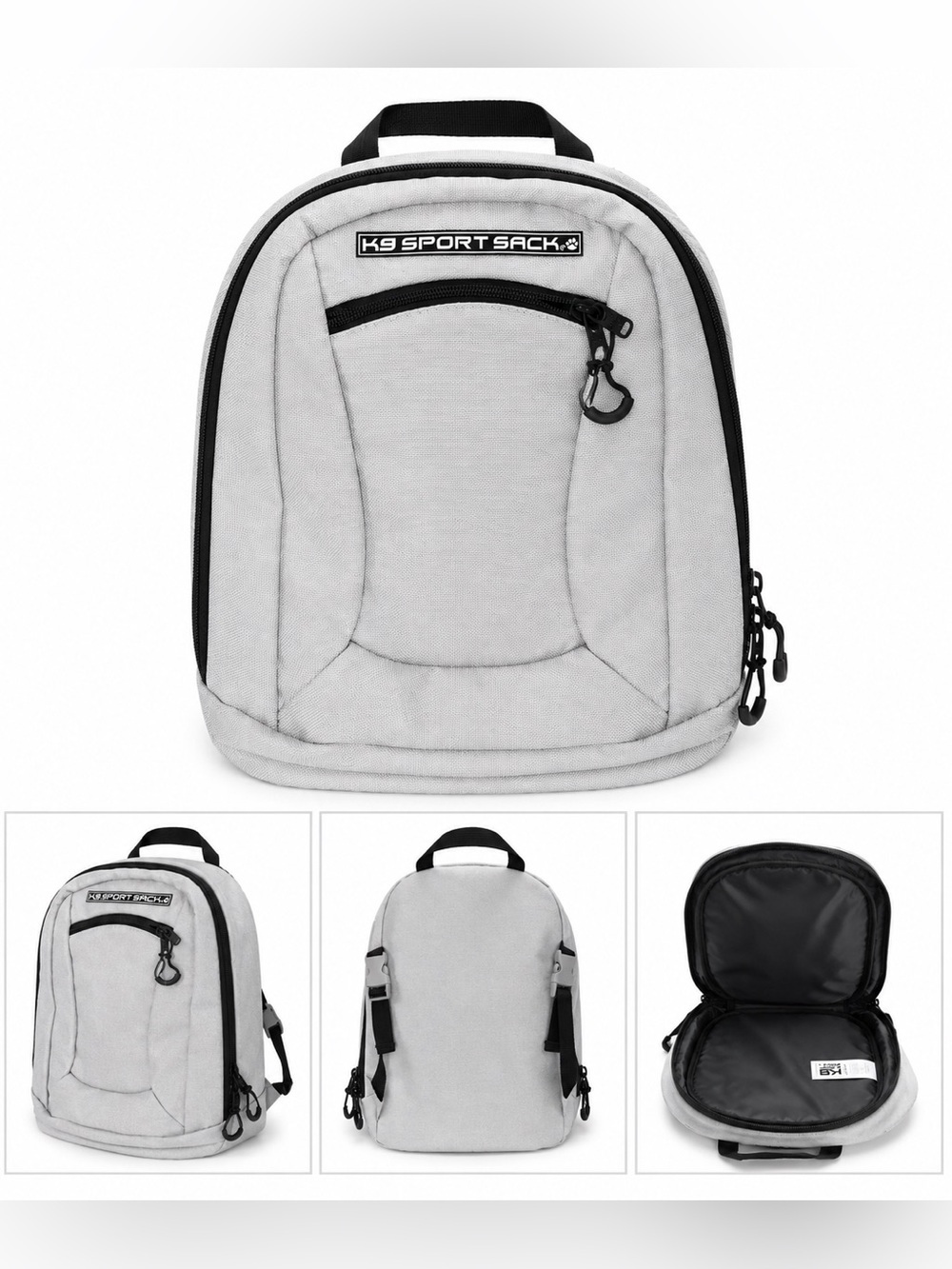 K9 Sport Sack Gray Dog Carrier Backpack Pet Travel Bag NWT Adjustable Straps